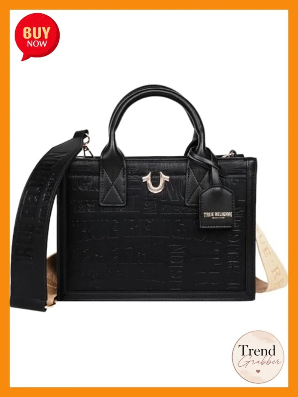 Authentic LogoTote with Crossbody Strap